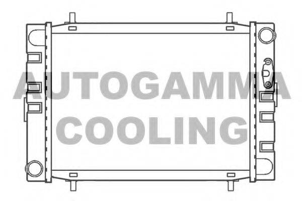 Радиатор, охлаждение двигателя AUTOGAMMA 100069