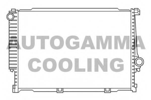 AUTOGAMMA 100132 Радиатор, охлаждение двигателя