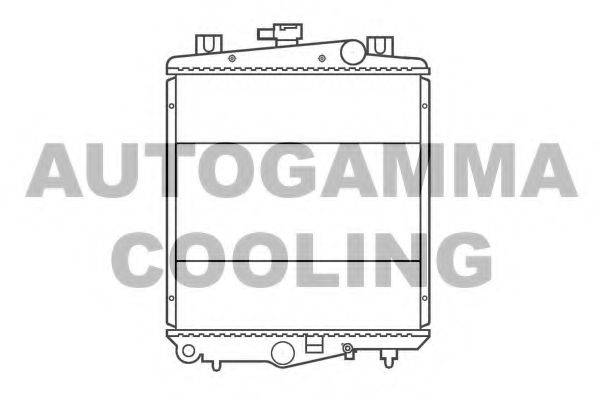 Радиатор, охлаждение двигателя AUTOGAMMA 100139