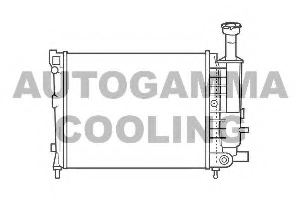 Радиатор, охлаждение двигателя AUTOGAMMA 100148