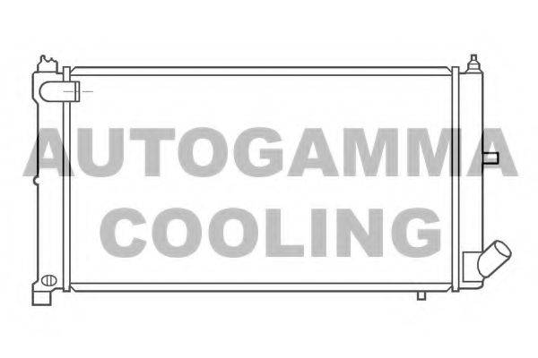 AUTOGAMMA 100167 Радиатор, охлаждение двигателя