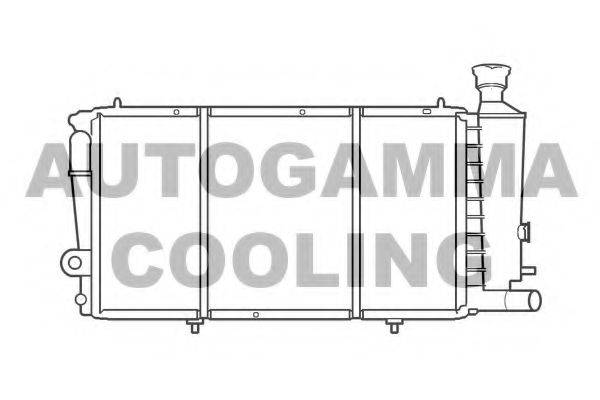 Радиатор, охлаждение двигателя AUTOGAMMA 100172
