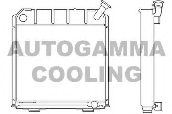 Радиатор, охлаждение двигателя AUTOGAMMA 100178