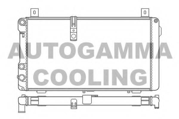 AUTOGAMMA 100180 Радиатор, охлаждение двигателя