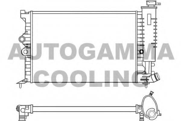 AUTOGAMMA 100203 Радиатор, охлаждение двигателя