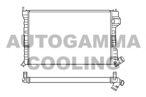 Радиатор, охлаждение двигателя AUTOGAMMA 100221