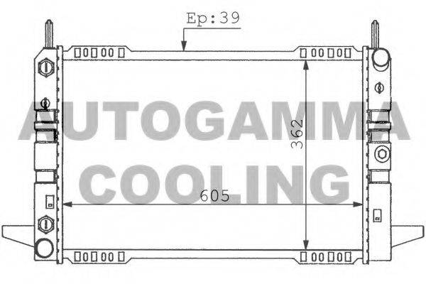 AUTOGAMMA 100366 Радиатор, охлаждение двигателя