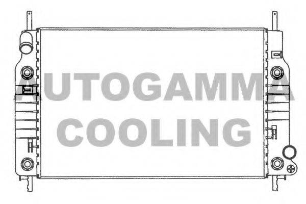 Радиатор, охлаждение двигателя AUTOGAMMA 100371