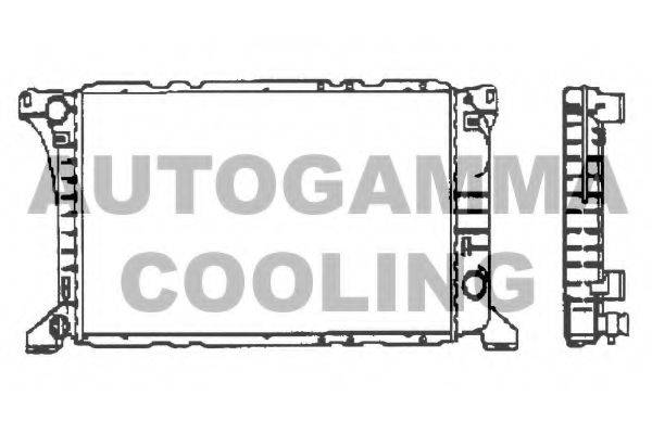 AUTOGAMMA 100393 Радиатор, охлаждение двигателя