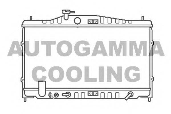 Радиатор, охлаждение двигателя AUTOGAMMA 100427