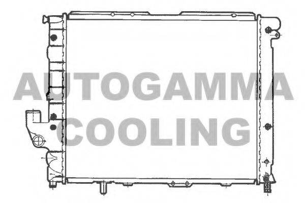 Радиатор, охлаждение двигателя AUTOGAMMA 100467