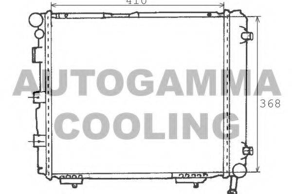 Радиатор, охлаждение двигателя AUTOGAMMA 100519