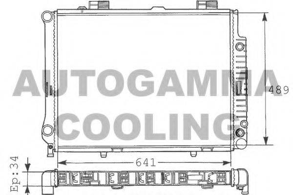 AUTOGAMMA 100555 Радиатор, охлаждение двигателя