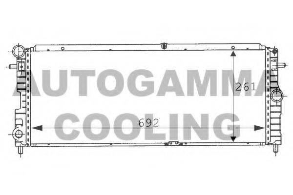 AUTOGAMMA 100708 Радиатор, охлаждение двигателя