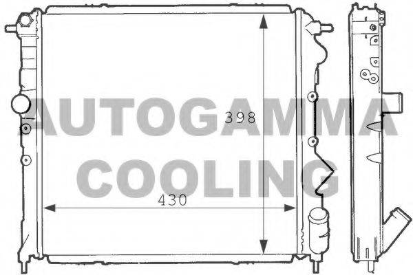Радиатор, охлаждение двигателя AUTOGAMMA 100886