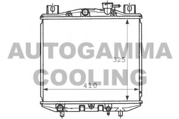 Радиатор, охлаждение двигателя AUTOGAMMA 100969