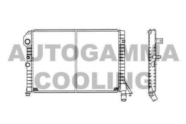 AUTOGAMMA 101107 Радиатор, охлаждение двигателя