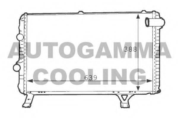 Радиатор, охлаждение двигателя AUTOGAMMA 101235