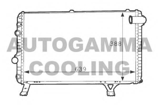 AUTOGAMMA 101236 Радиатор, охлаждение двигателя