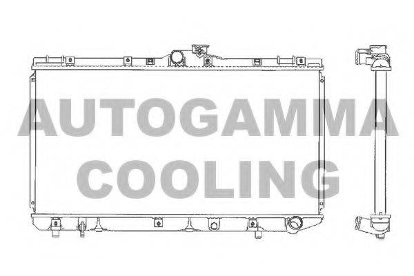 Радиатор, охлаждение двигателя AUTOGAMMA 101273