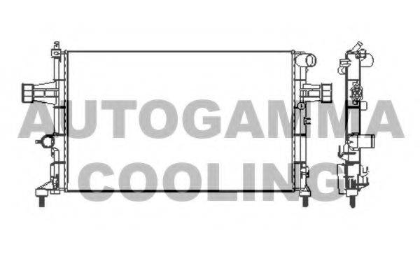 Радиатор, охлаждение двигателя AUTOGAMMA 101339