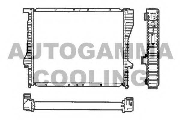 AUTOGAMMA 101362 Радиатор, охлаждение двигателя