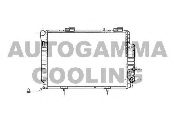 AUTOGAMMA 101379 Радиатор, охлаждение двигателя