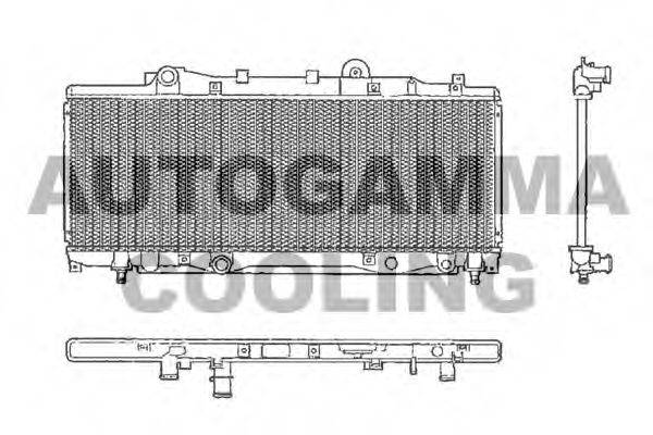 Радиатор, охлаждение двигателя AUTOGAMMA 101991
