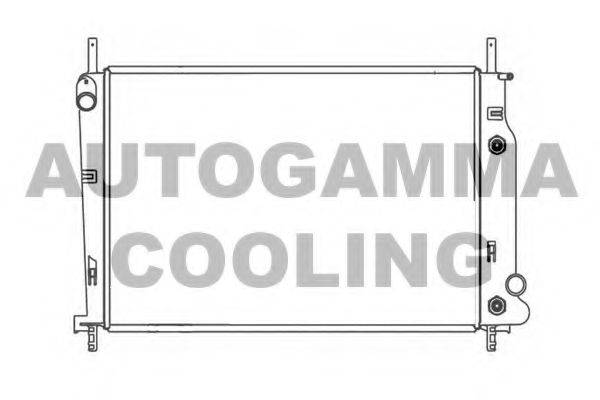 Радиатор, охлаждение двигателя AUTOGAMMA 102069