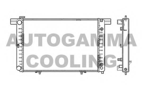 Радиатор, охлаждение двигателя AUTOGAMMA 102160