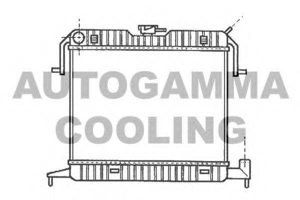 Радиатор, охлаждение двигателя AUTOGAMMA 102233