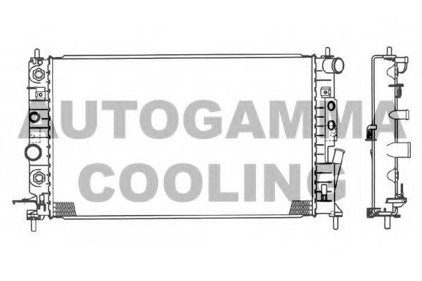 AUTOGAMMA 102415 Радиатор, охлаждение двигателя
