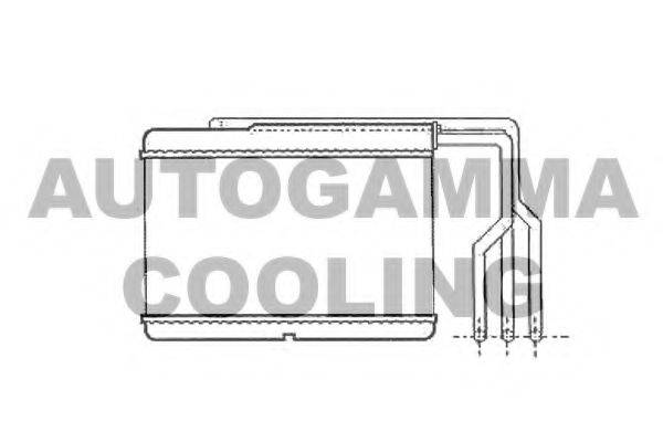 AUTOGAMMA 102543 Теплообмінник, опалення салону
