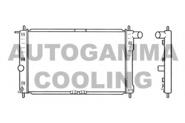 Радиатор, охлаждение двигателя AUTOGAMMA 102587