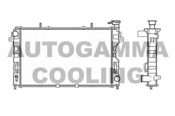 Радиатор, охлаждение двигателя AUTOGAMMA 102862
