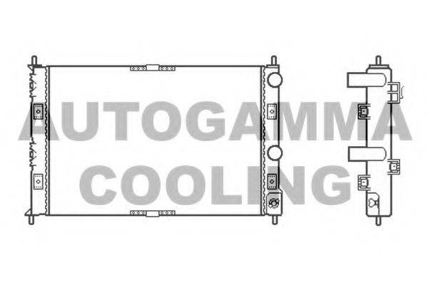 AUTOGAMMA 102863 Радиатор, охлаждение двигателя