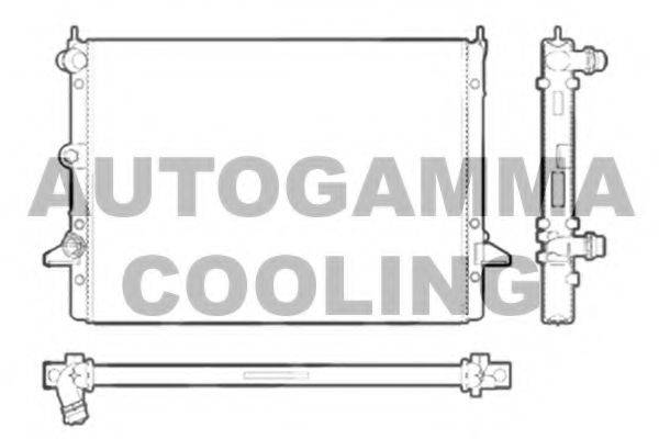 Радиатор, охлаждение двигателя AUTOGAMMA 102952