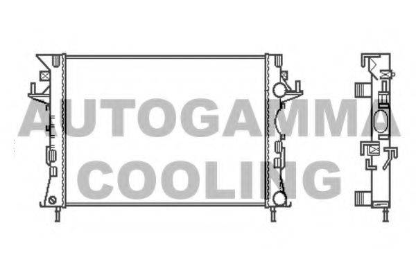 AUTOGAMMA 103114 Радиатор, охлаждение двигателя