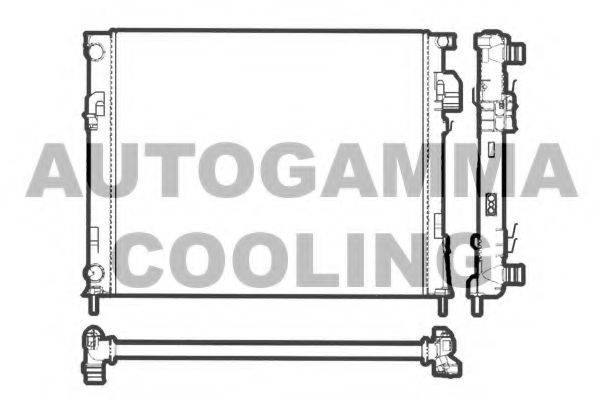 Радіатор, охолодження двигуна AUTOGAMMA 103195