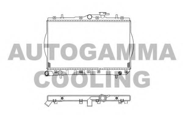 AUTOGAMMA 103212 Радиатор, охлаждение двигателя