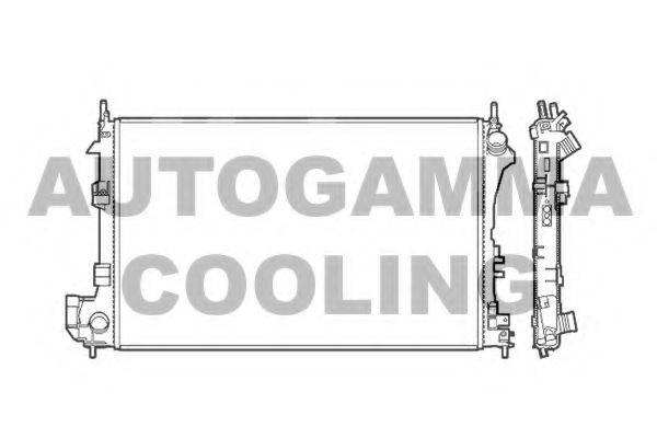 Радіатор, охолодження двигуна AUTOGAMMA 103237