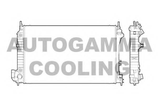 Радіатор, охолодження двигуна AUTOGAMMA 103238