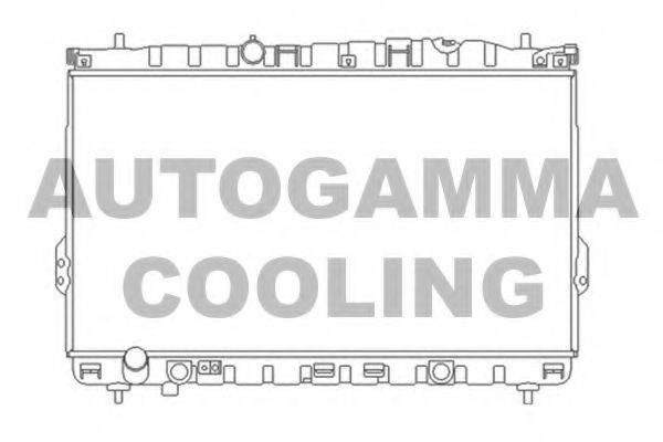 Радиатор, охлаждение двигателя AUTOGAMMA 103362