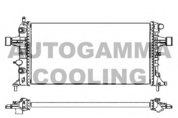AUTOGAMMA 103368 Радиатор, охлаждение двигателя