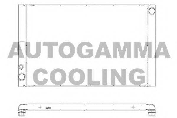AUTOGAMMA 103374 Радиатор, охлаждение двигателя