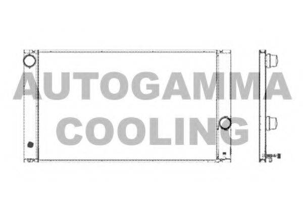 AUTOGAMMA 103387 Радиатор, охлаждение двигателя