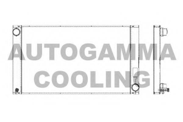 Радиатор, охлаждение двигателя AUTOGAMMA 103391