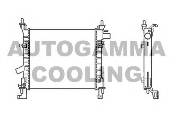 Радіатор, охолодження двигуна AUTOGAMMA 103429