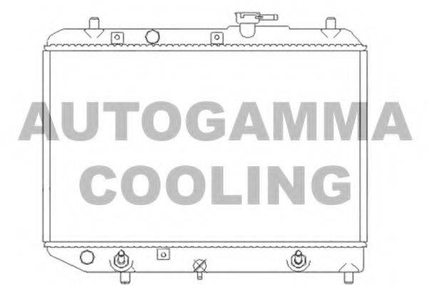 AUTOGAMMA 103517 Радиатор, охлаждение двигателя