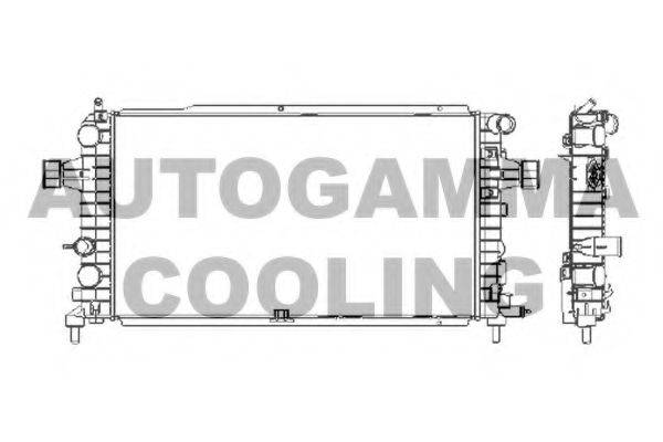 AUTOGAMMA 103629 Радиатор, охлаждение двигателя